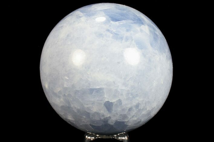 Polished Blue Calcite Sphere - Madagascar (Special Price) #74451